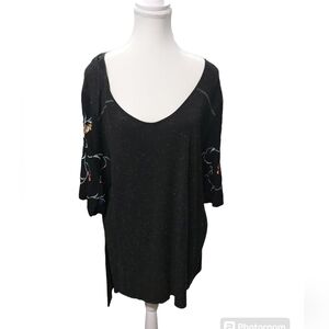 Free People Mixed Media Hi-Lo Tunic